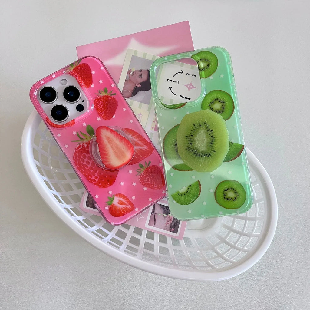 New Double-layer Strawberry iPhone Case - Viexta