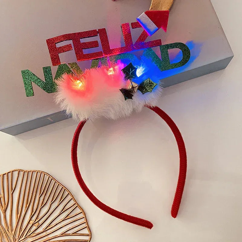 Christmas With Light Headband Snowflake - Viexta