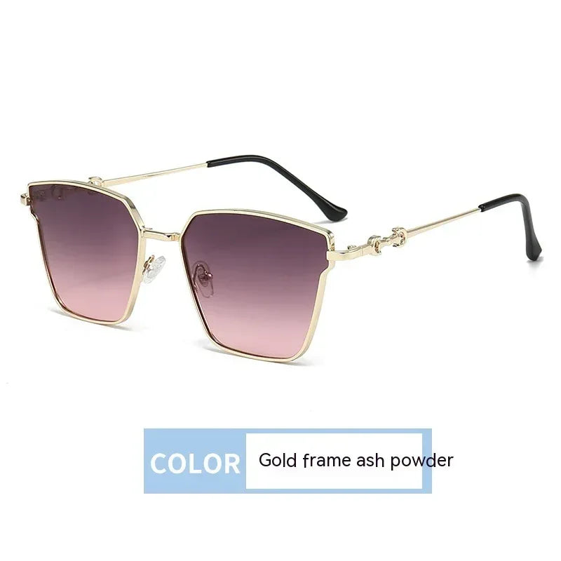 Small Frame Metal Hip Hop Sunglasses - Viexta