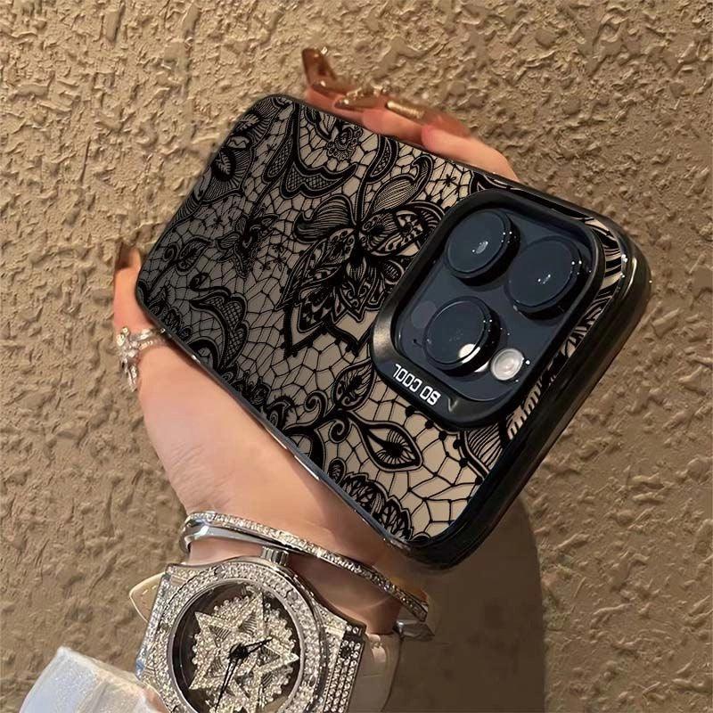 Premium Patterned Frosted Silver iPhone Case - Viexta