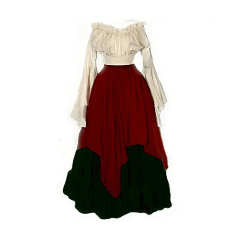 American Medieval Long Sleeve Gown - Viexta