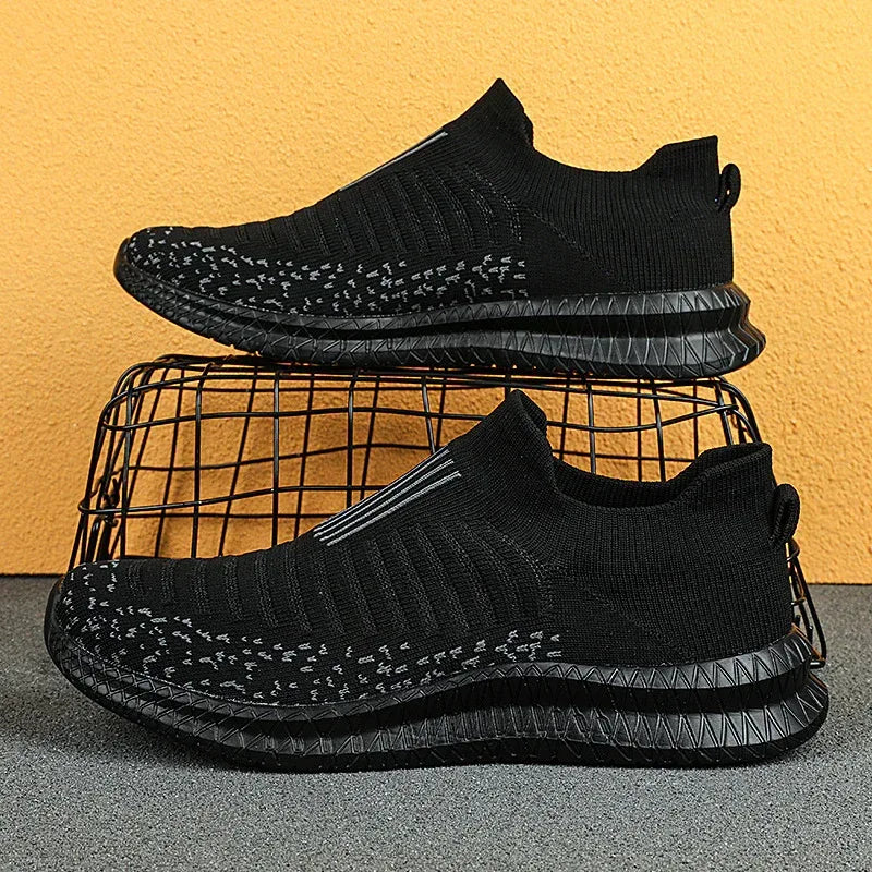 Mesh Sneakers For Men Non-slip Walking Running Shoes - Viexta