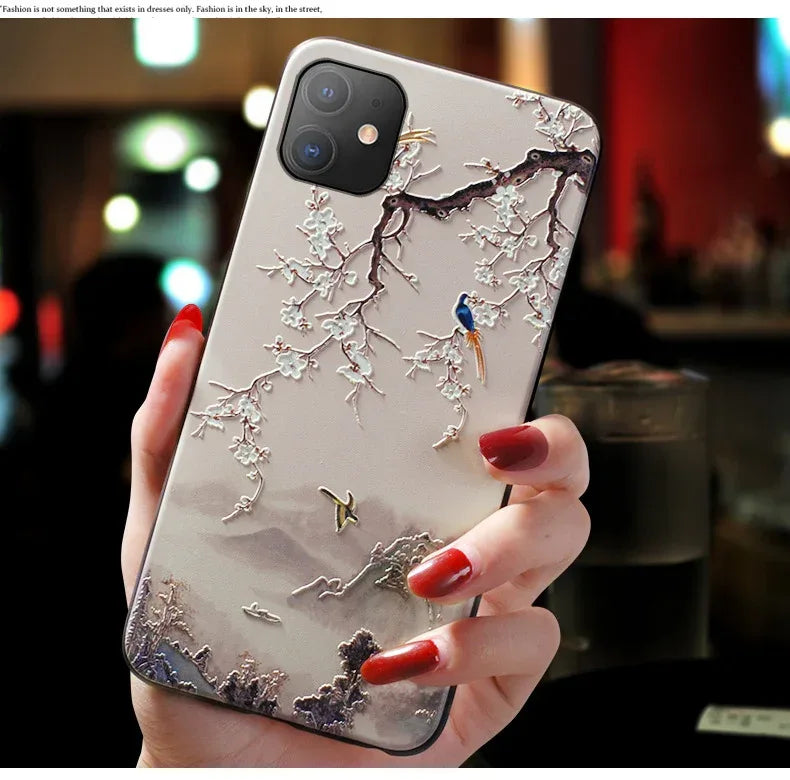 embossed-frosted-soft-shell-huawei-case - Viexta