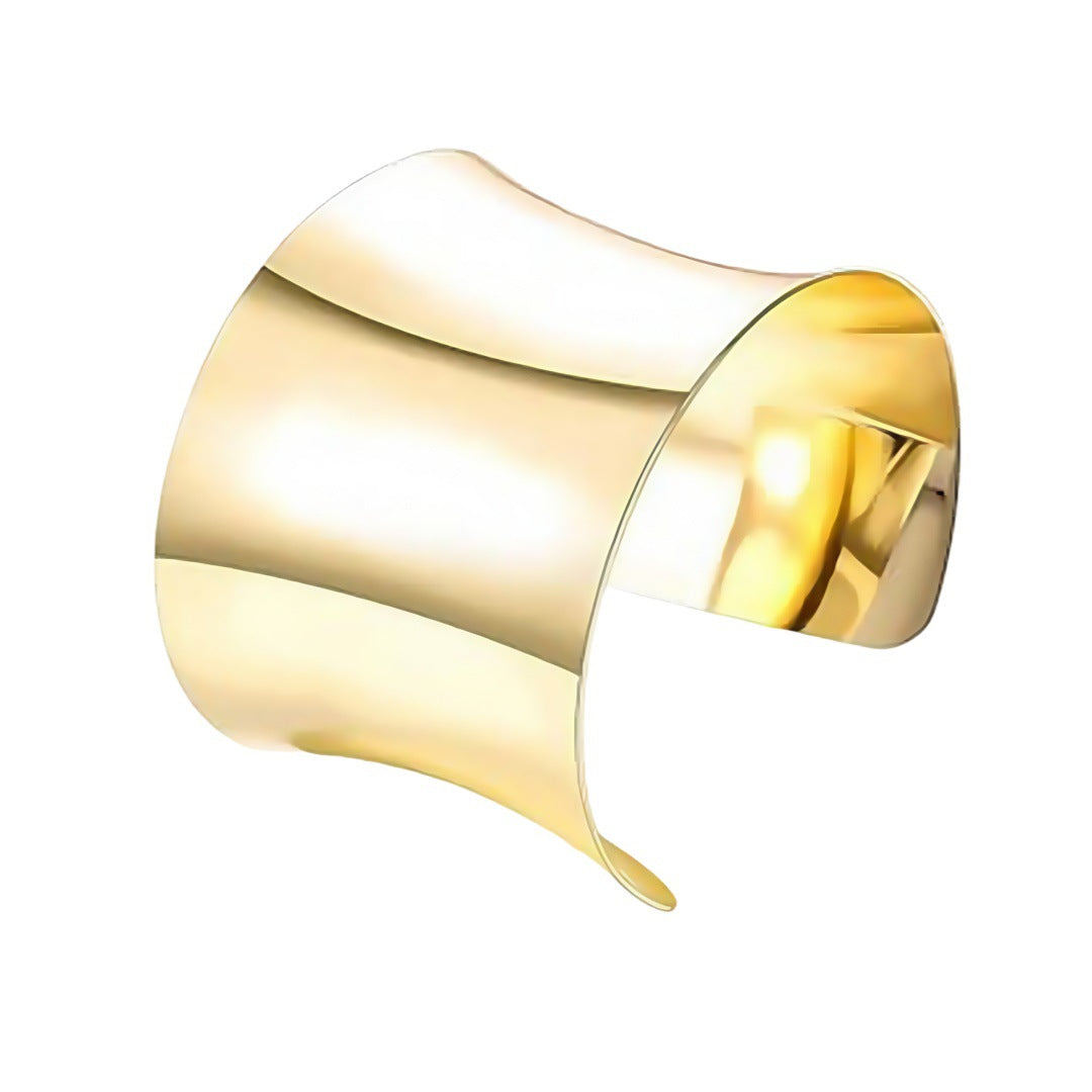 Semi-Circular Hollow C-Shape Bangle