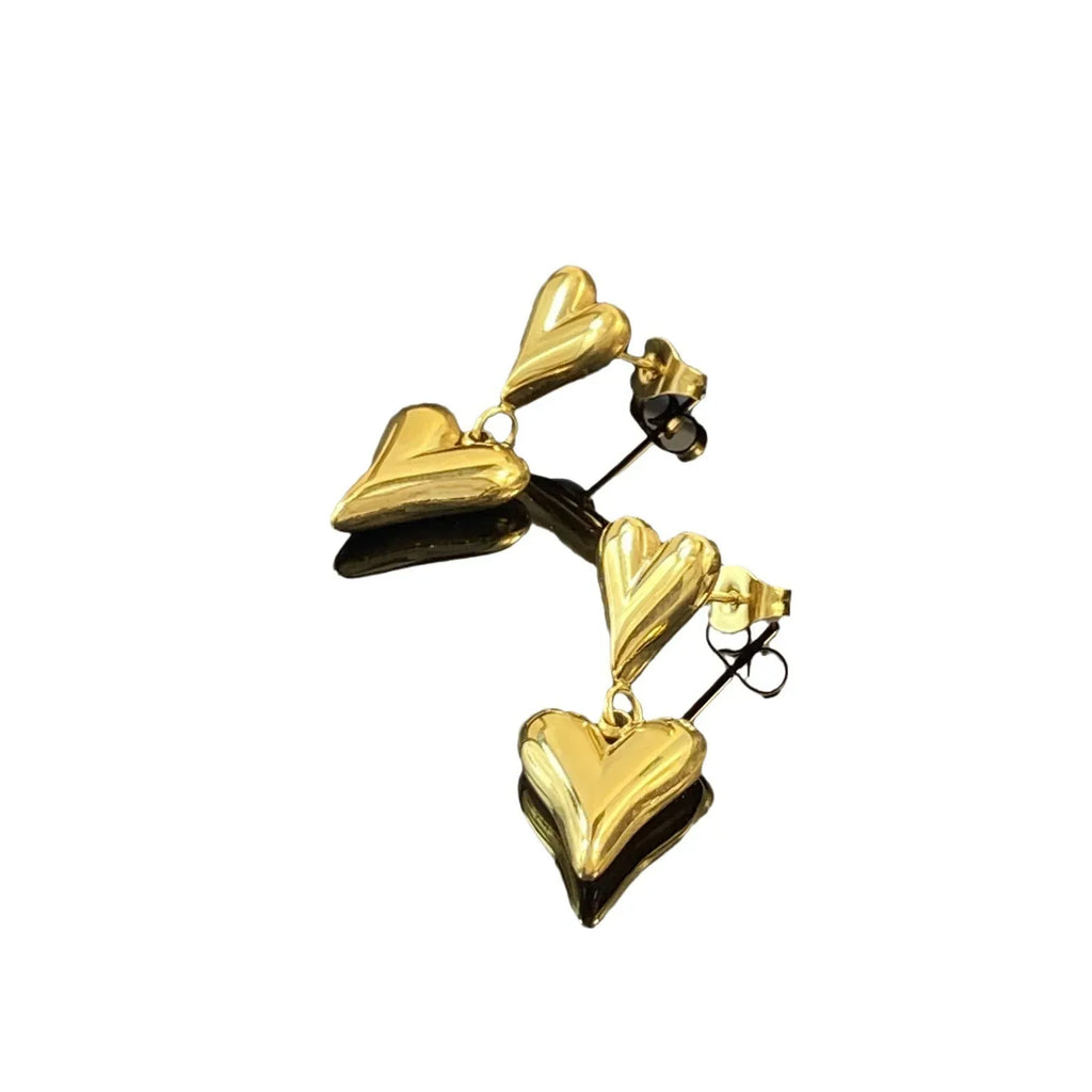 double-layers-loving-heart-earrings - Viexta