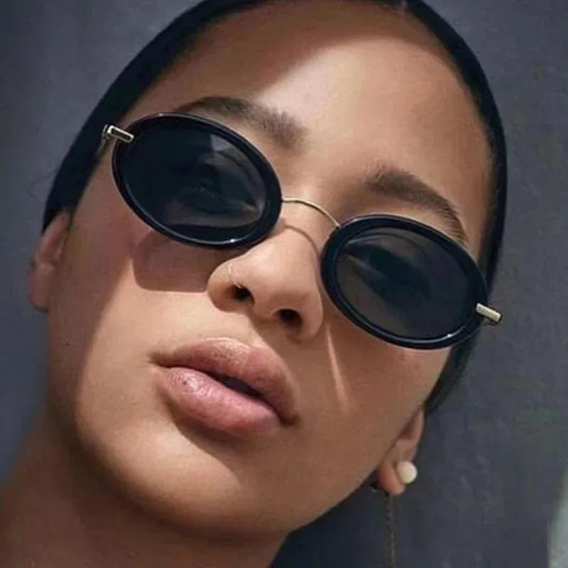 small-frame-oval-vintage-sunglasses - Viexta