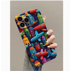 Oil Painting Minimalist Airplane iPhone Case - Viexta