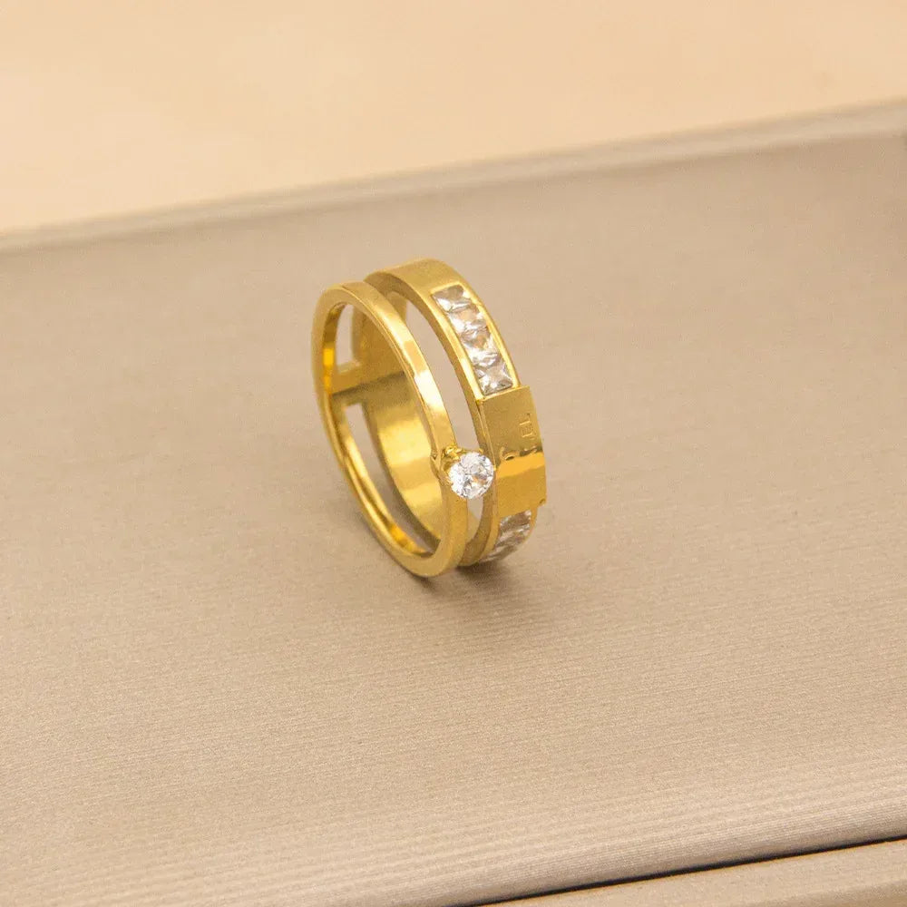Light Luxury Double-layer Ring - Viexta