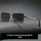 Mens Vintage Versatile Driving Sunglasses - Viexta