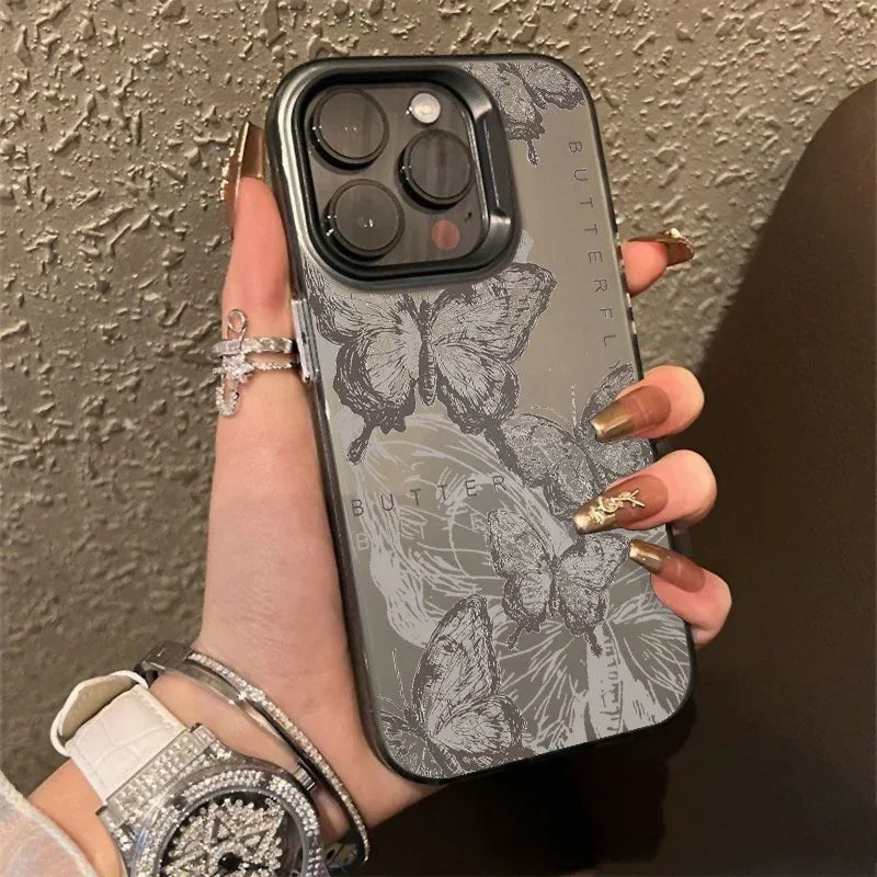 Butterfly Transparent iPhone Case - Viexta