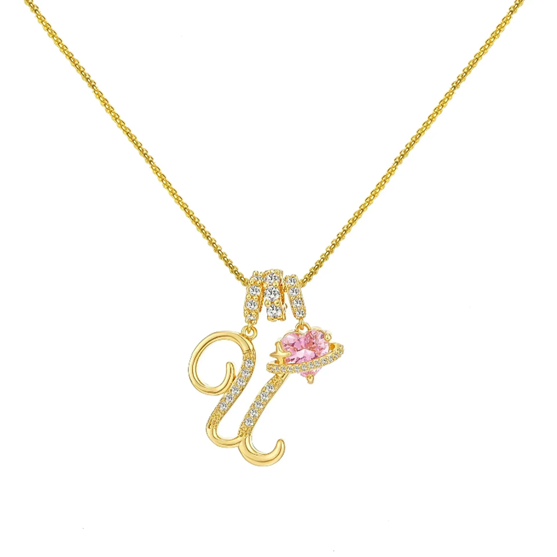 Dopamine 26 English Letter Necklace - Viexta