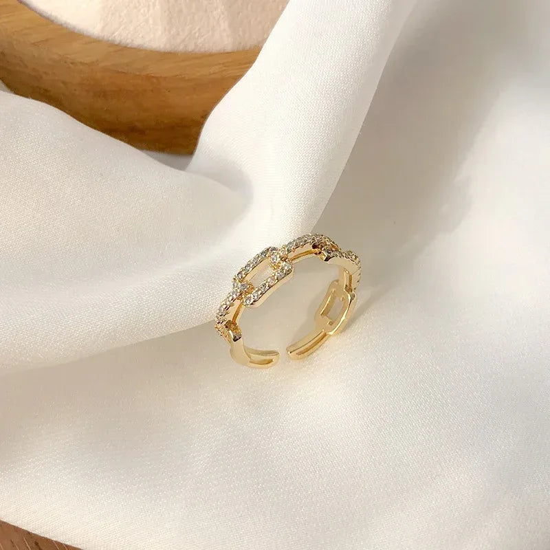 Double Layer Zircon Ring - Viexta