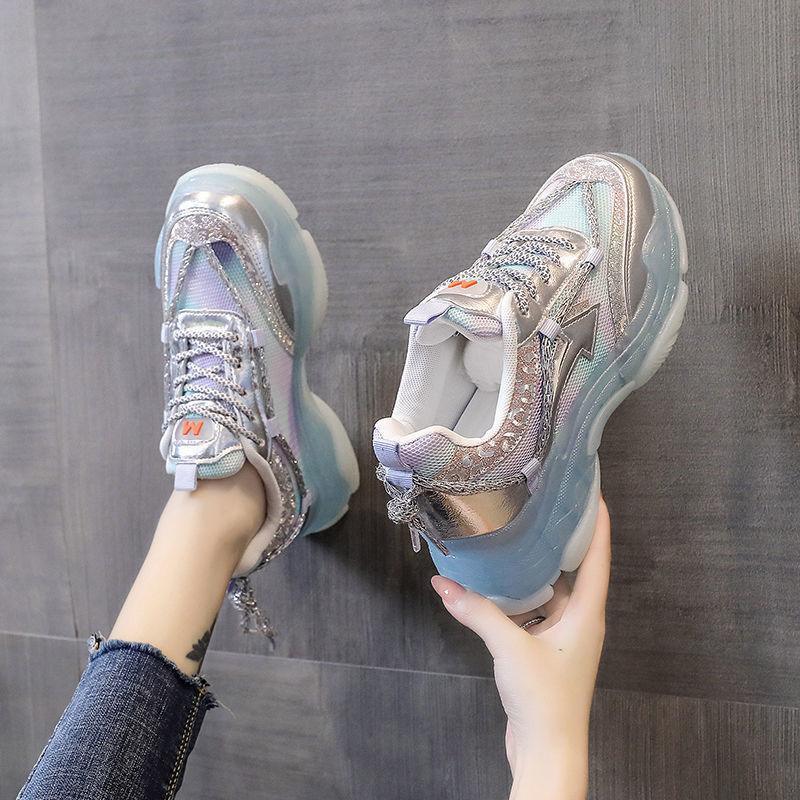 Breathable Platform Gradient Sneakers - Viexta