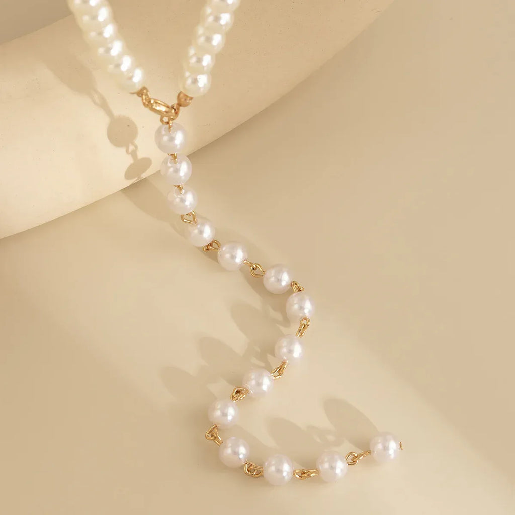 Pearl Tassel Long Niche Necklace - Viexta