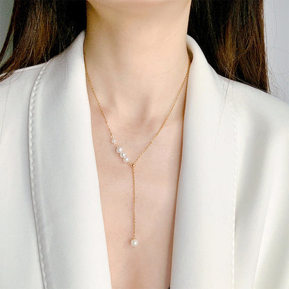 Fresh Water Pearl Grace Clavicle Chain