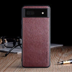 Goggle Pixel 6A Classic Lychee Phone Case - Viexta