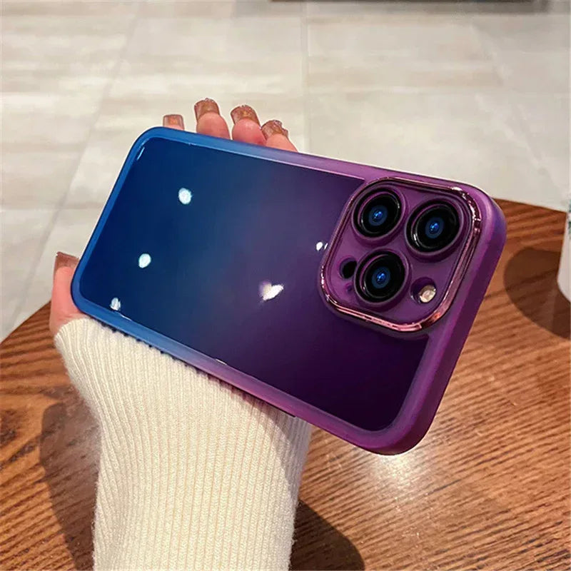 Gradient Color Drop-proof Silicone iPhone Case - Viexta