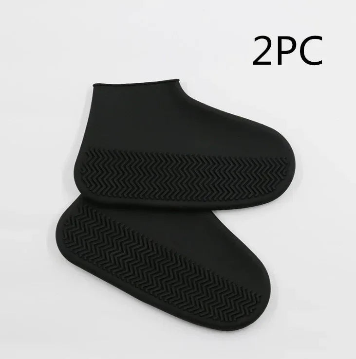 Men and women hiking slip wearable easy to carry silicone rain boots - Viexta