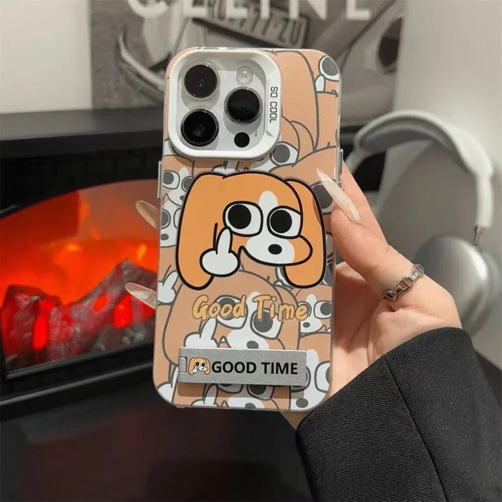 eccentric-personality-dog-pattern-iphone-case - Viexta