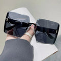 Square Rimless Cut Edge Sunglasses - Viexta