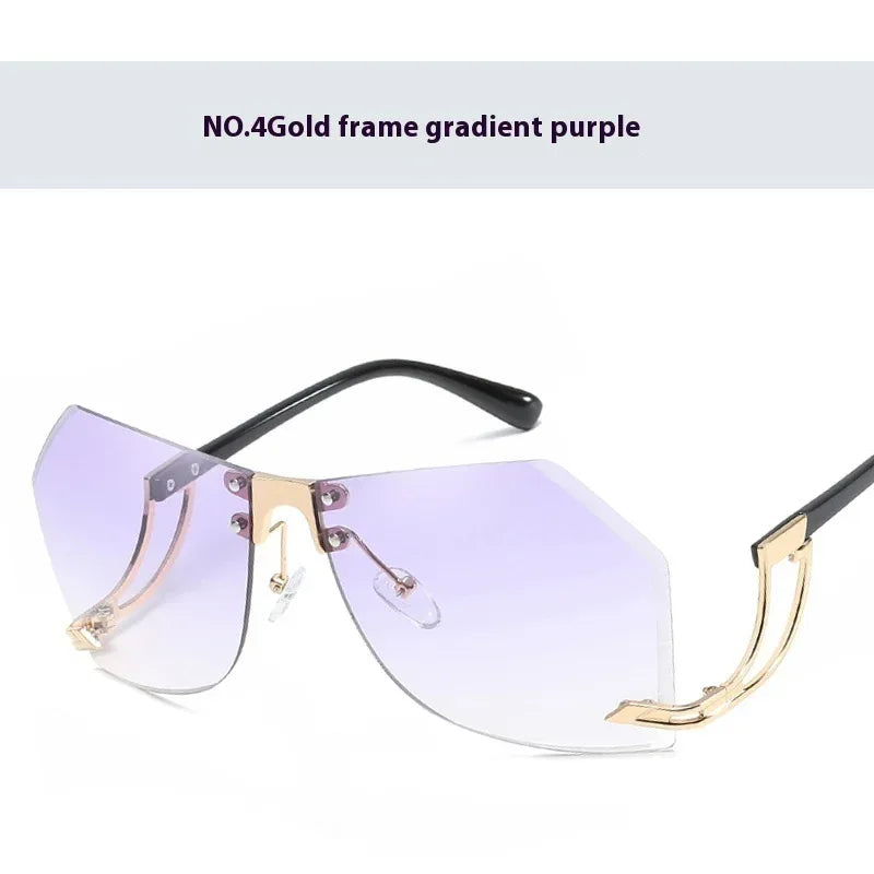Frameless Cut Edge Sunglasses - Viexta