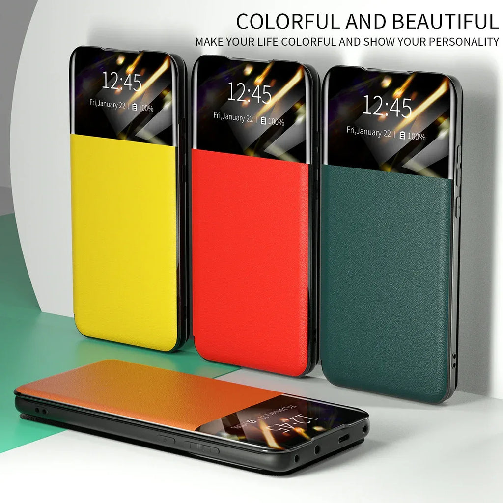 Pixel 6 Card Flip Protective Leather Case - Viexta