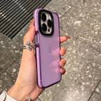 Contrast Color Transparent Drop-resistant iPhone Case - Viexta