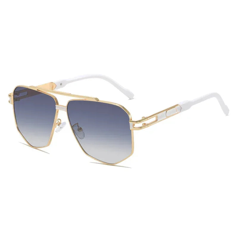 Luxury Fashion Metal Sun-Protective Sunglasses - Viexta