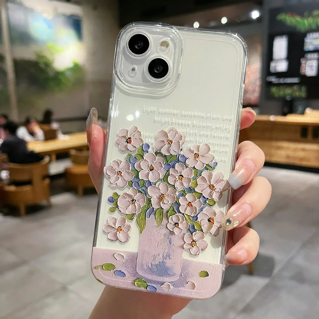 Little Flower Transparent Protective iPhone Case - Viexta