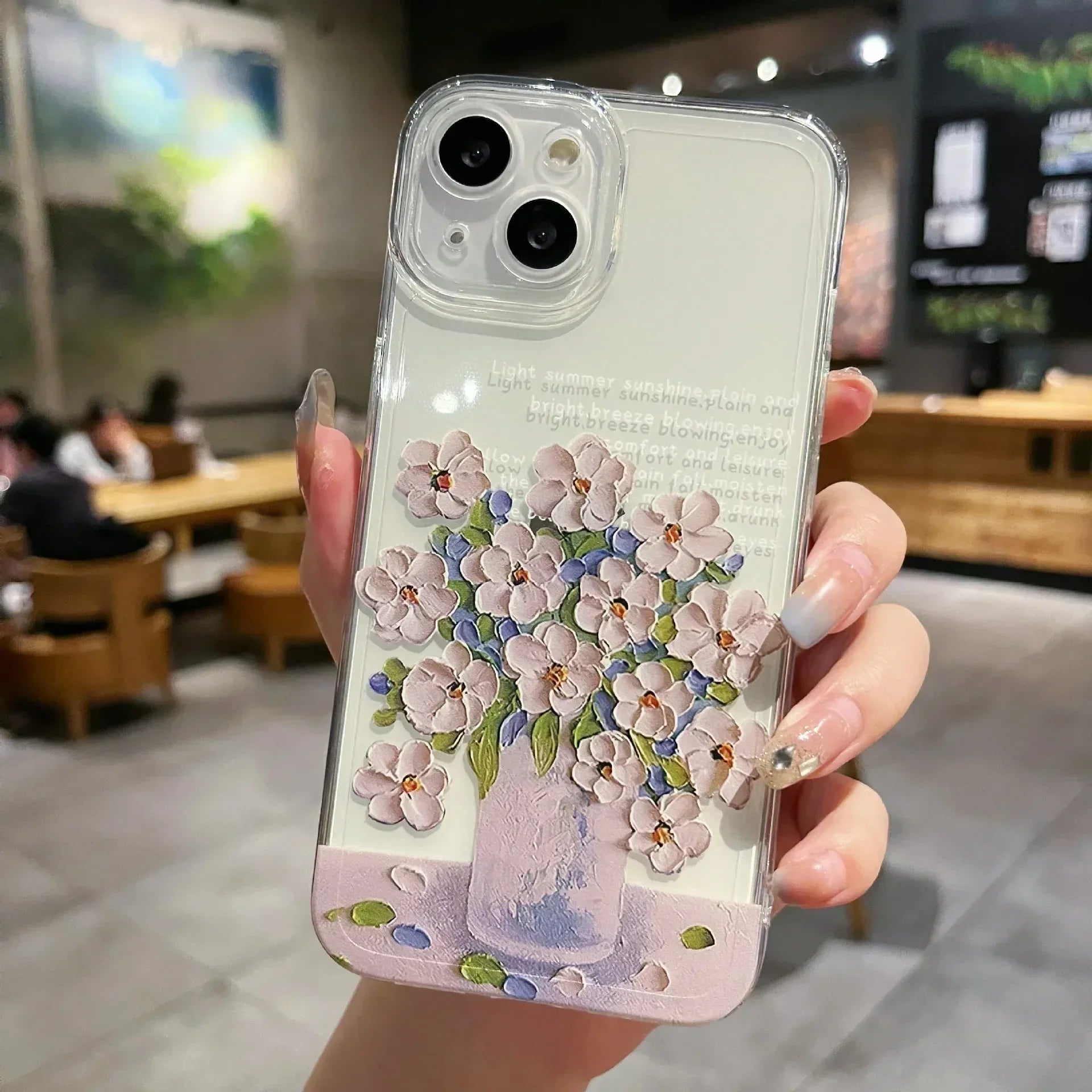 Little Flower Transparent Protective iPhone Case - Viexta