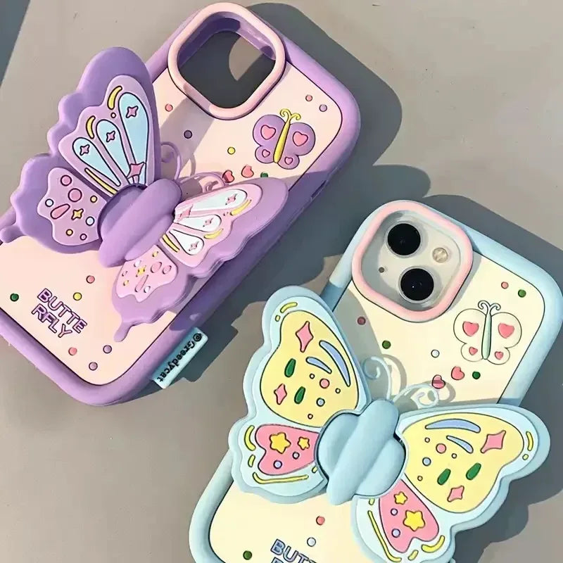 Girl Heart Butterfly Wings iPhone Case - Viexta