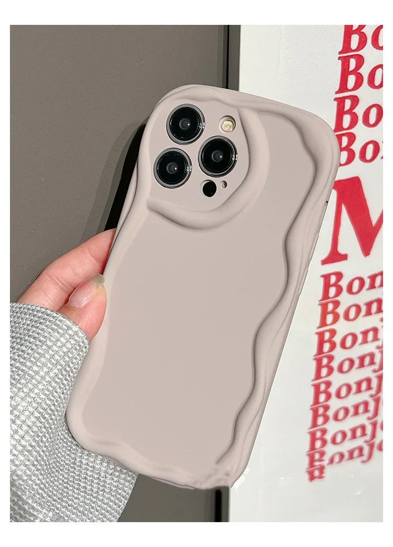 Solid Macaron Liquid Silicone Phone Case - Viexta