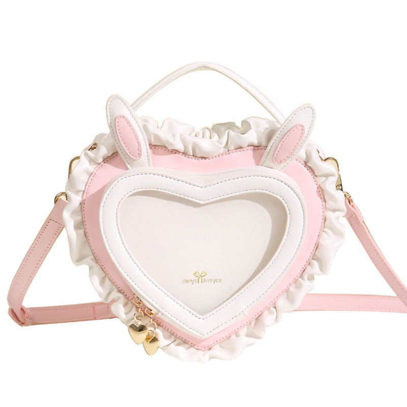 Rabbit Ear Peach Heart Handbag