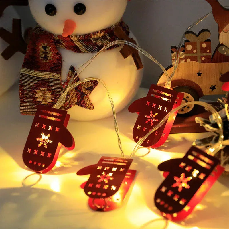Christmas LED Light String Santa Claus Elk Snowman - Viexta