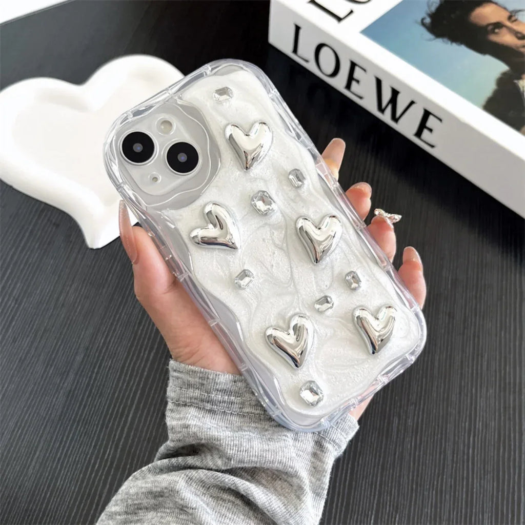 Stereo Glue Silver Love Gem iPhone Case - Viexta