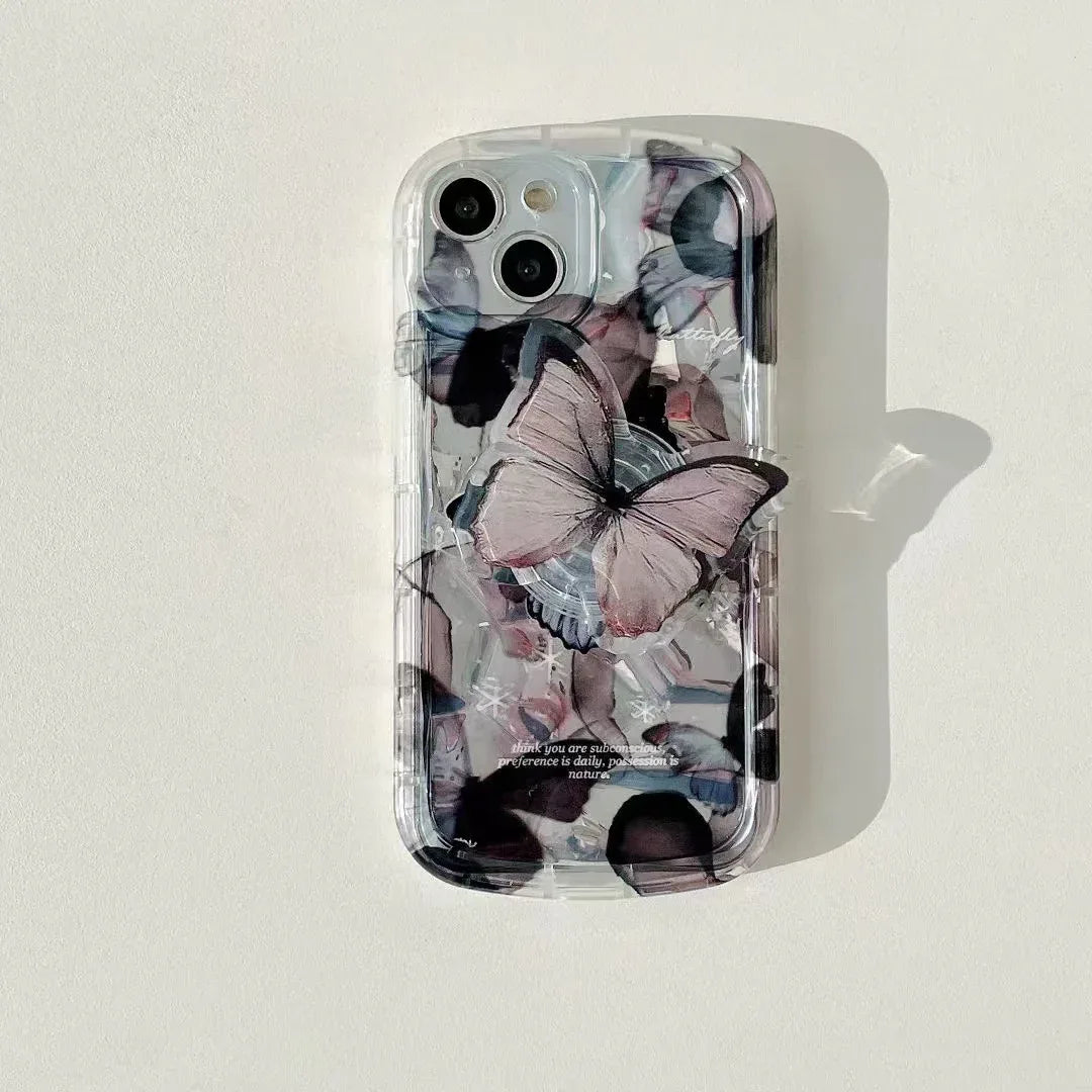 Silicone Butterfly Bracket iPhone Case - Viexta