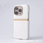 Corrugated Magnetic Business Leather iPhone Case