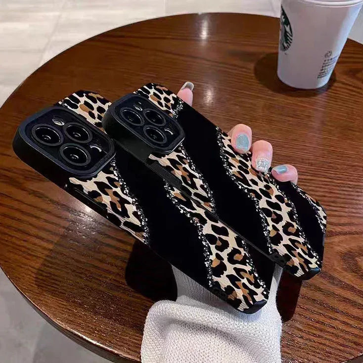 Niche Leopard Vertical iPhone Case - Viexta