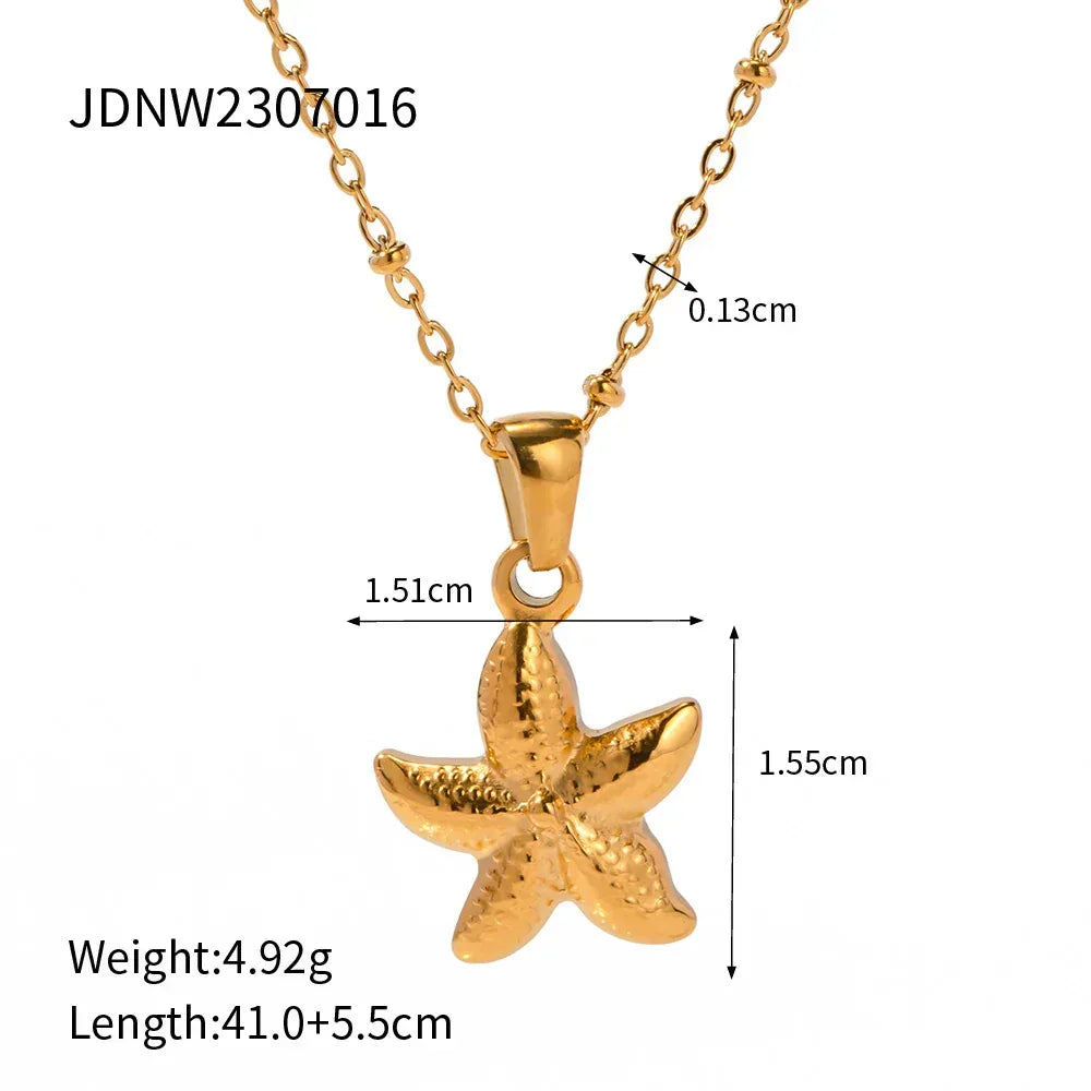 Starfish Pendant Neckpiece - Viexta