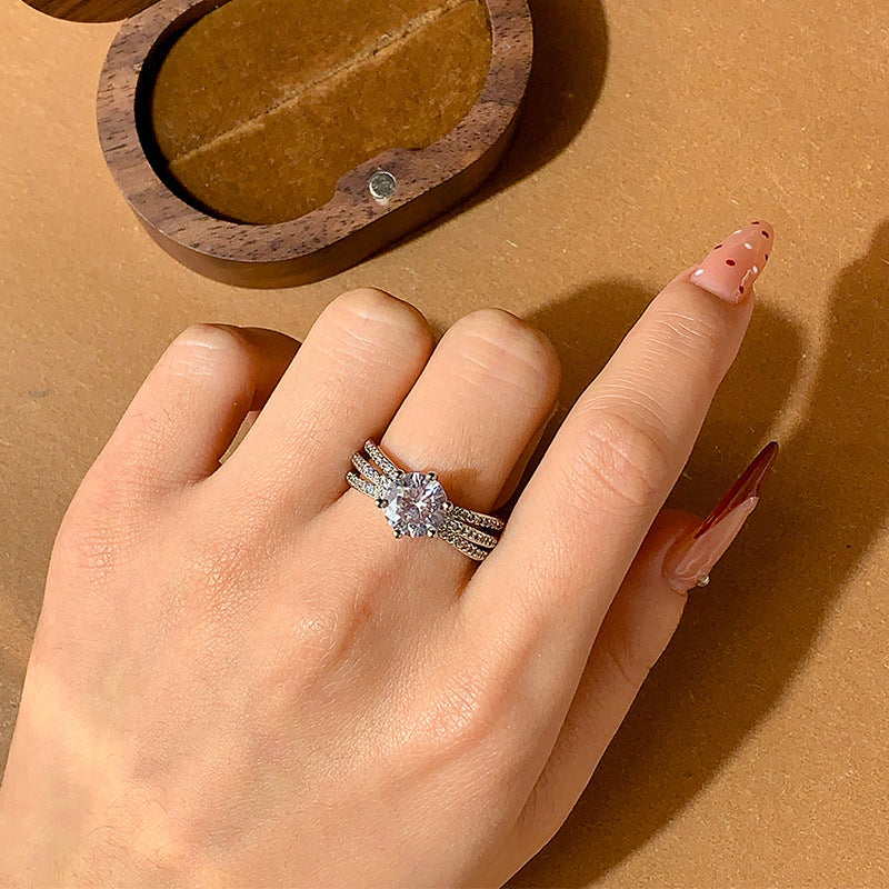 Zircon Engagement Ring