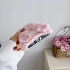 Winter Plush Stereo Cute Rabbit iPhone Case - Viexta