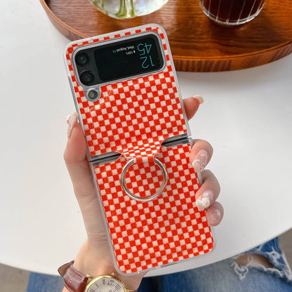 Foldable Screen Plaid Samsung Case