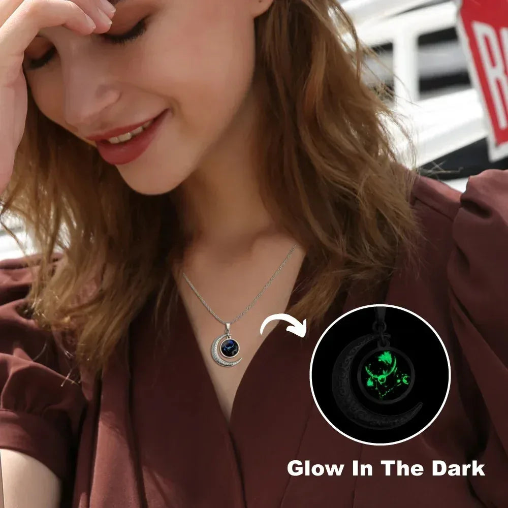 12-constellation-moon-star-glowing-necklace - Viexta