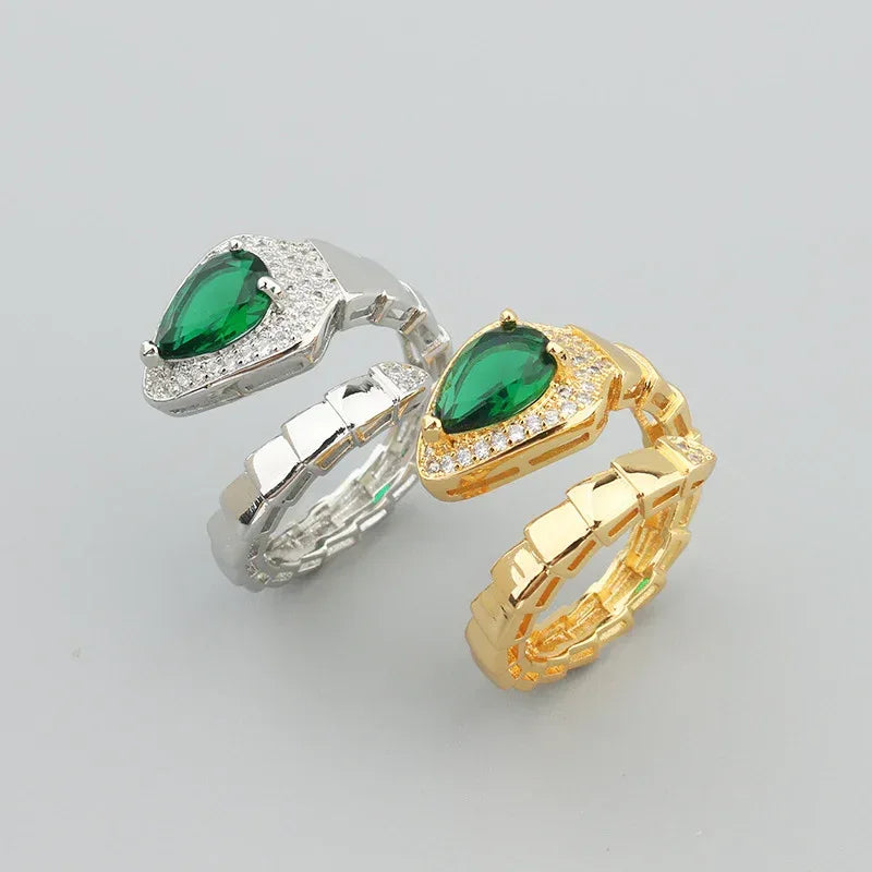 Spring Type Snake Bone Bracelet Ring Suit - Viexta