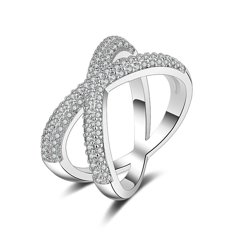 Geometric Full Diamond Luxury Women's Ring