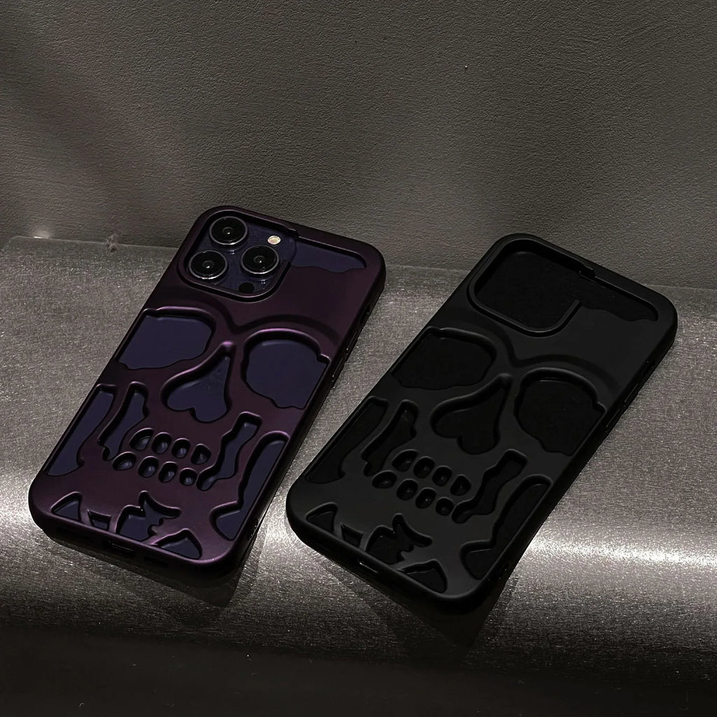 Frosted Skull iPhone Case - Viexta
