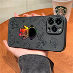 Laser Astronaut Embossed Patch iPhone Case - Viexta