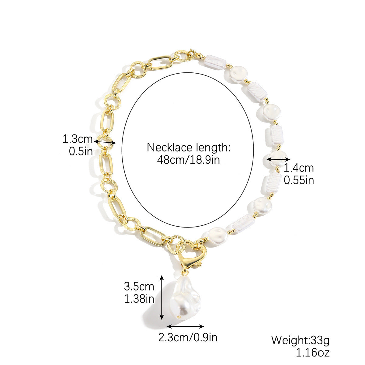 Light Luxury High-grade Long Pearl Chain