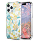 Gold-stamped Floral iPhone Case With Double-sided Lamination - Viexta