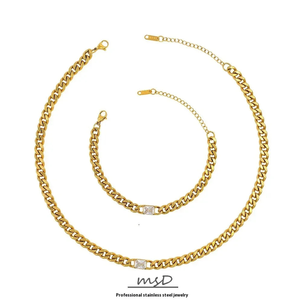 Stainless Steel Cuban Link Chain - Viexta